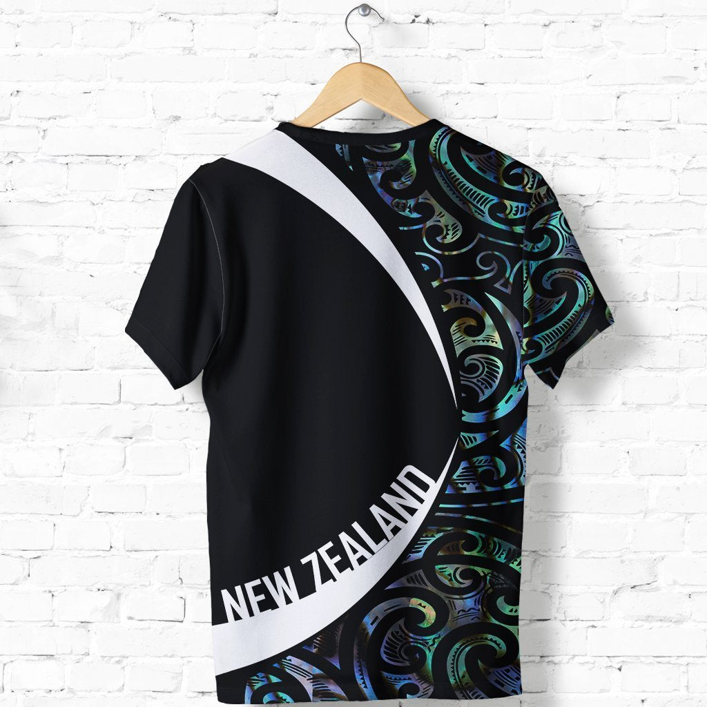 New Zealand Maori Shirt, Manaia Paua Shell T Shirt - Polynesian Pride