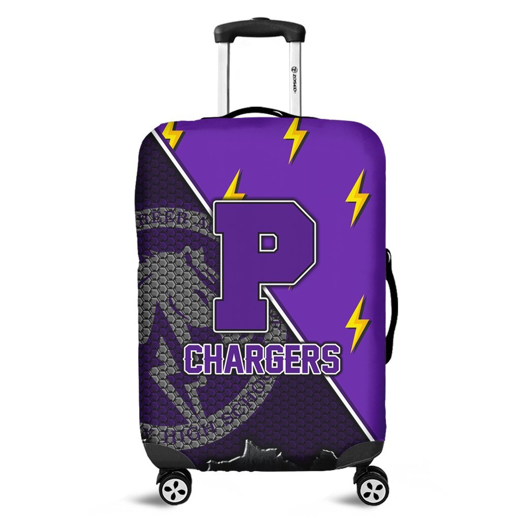 Hawaii Luggage Cover - Pearl City High Luggage Cover - AH Purple - Polynesian Pride