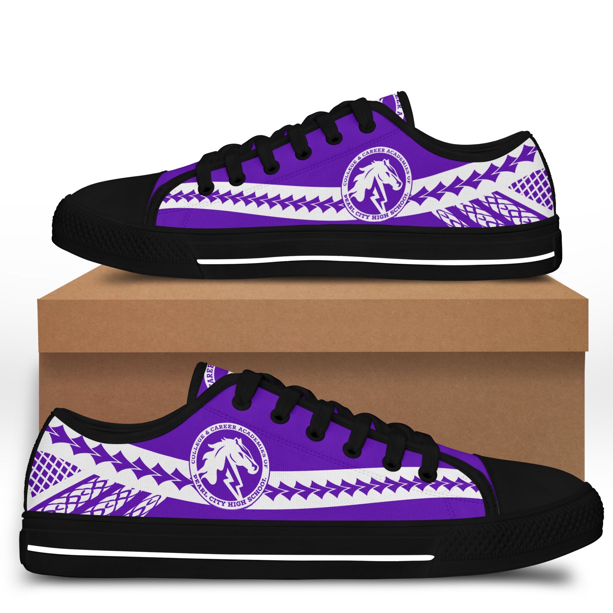 Hawaii - Pearl City High Low Top Shoes - AH - Polynesian Pride