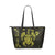 Personalized - Hawaii Kakau Polynesian Ohana Turtle Map Large Leather Tote - Yellow Yellow - Polynesian Pride