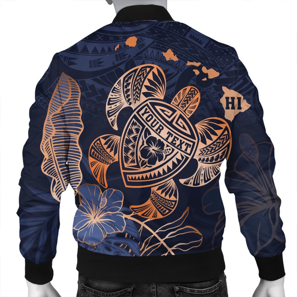 Personalized - Hawaii Polynesian Aloha Po Turtle Hibiscus Tropical Bomber Jacket - Special Edition - AH - Polynesian Pride