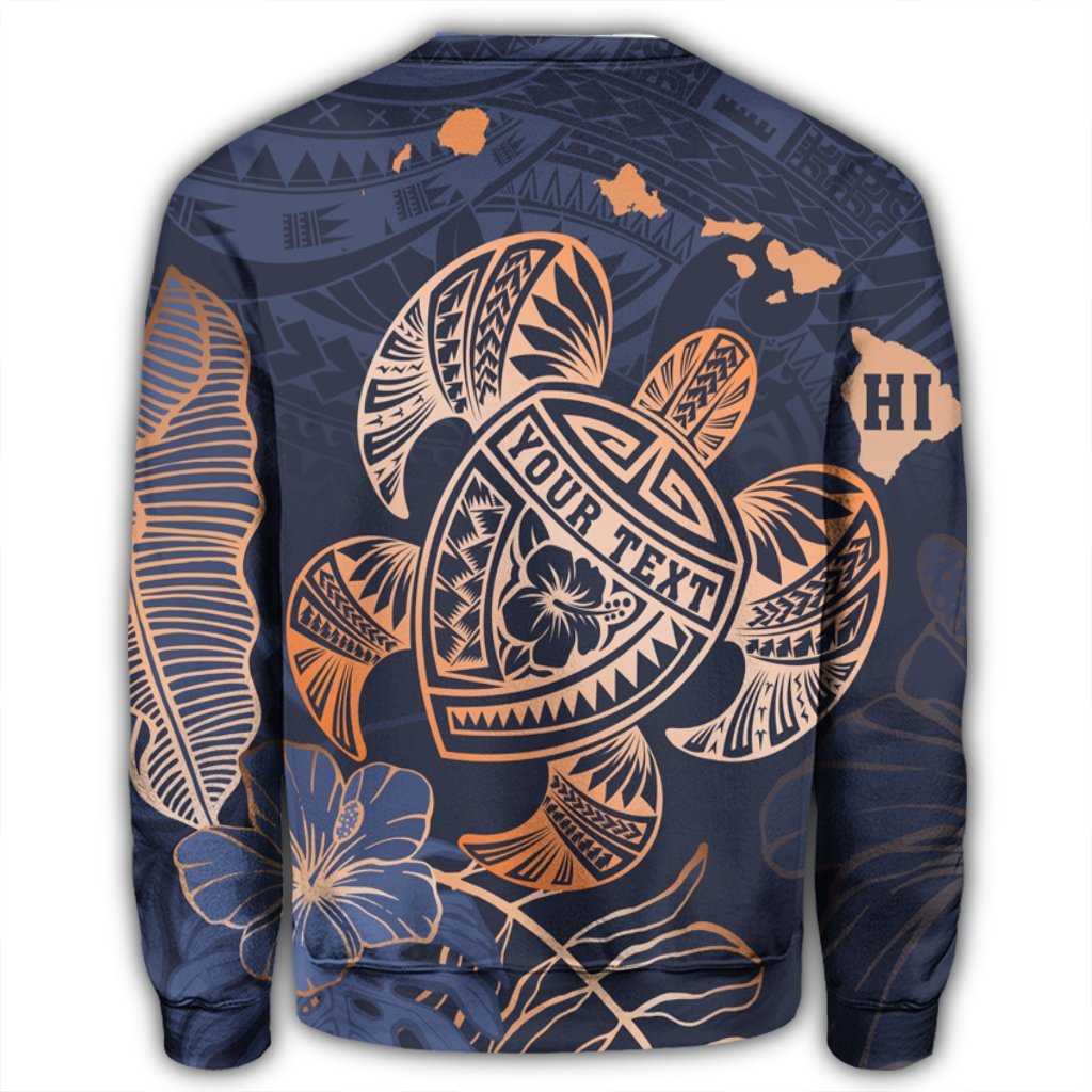 Personalized - Hawaii Polynesian Aloha Po Turtle Hibiscus Tropical Sweatshirt - Special Edition - AH - Polynesian Pride