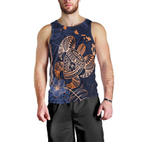 Personalized - Hawaii Polynesian Aloha Po Turtle Hibiscus Tropical Tank Top - Special Edition - AH Black - Polynesian Pride