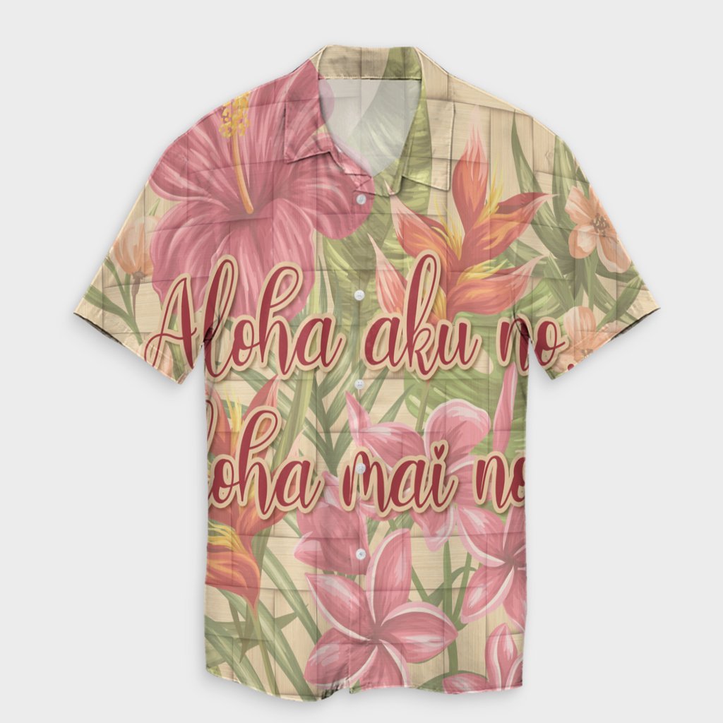 Hawaii Tropical Hibiscus Plumeria Hawaiian Shirt - AH Unisex Black - Polynesian Pride