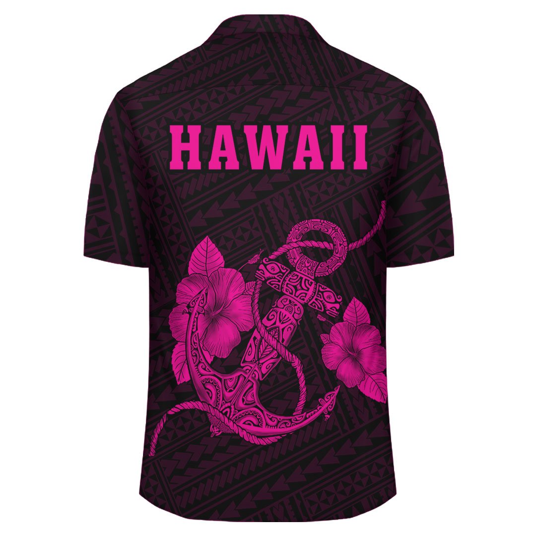 Kakau Polynesian Anchor Hawaii Shirt - Pink - Polynesian Pride