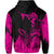 Hawaii Polynesian Hoodie Warrior Ikaika Benjamin Style Pink - Polynesian Pride