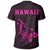 Hawaii Kakau Hammerhead Shark T Shirt Pink - Polynesian Pride