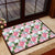 Pink Monstera And Green Tropical Leaves White Hawaii Door Mat Door Mat Black - Polynesian Pride