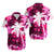 Hawaii Palm Tree Silhouettes On Camouflage No3 LT9 Pink - Polynesian Pride