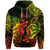 Pisces Zodiac Polynesian Zip Hoodie Unique Style Reggae LT8 - Polynesian Pride