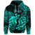 Custom Pisces Zodiac Polynesian Zip Hoodie Unique Style Turquoise LT8 - Polynesian Pride