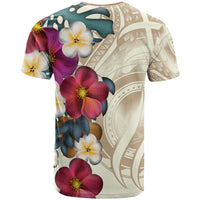 Papua New Guinea T Shirt The Tropical Plumeria Flower Style - Polynesian Pride