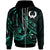 Pohnpei Zip Hoodie The Flow of The Ocean Unisex Green - Polynesian Pride