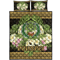 Pohnpei Quilt Bed Set - Polynesian Gold Patterns Collection - Polynesian Pride