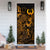 Pohnpei Door Cover Turtle Hibiscus Gold - Polynesian Pride