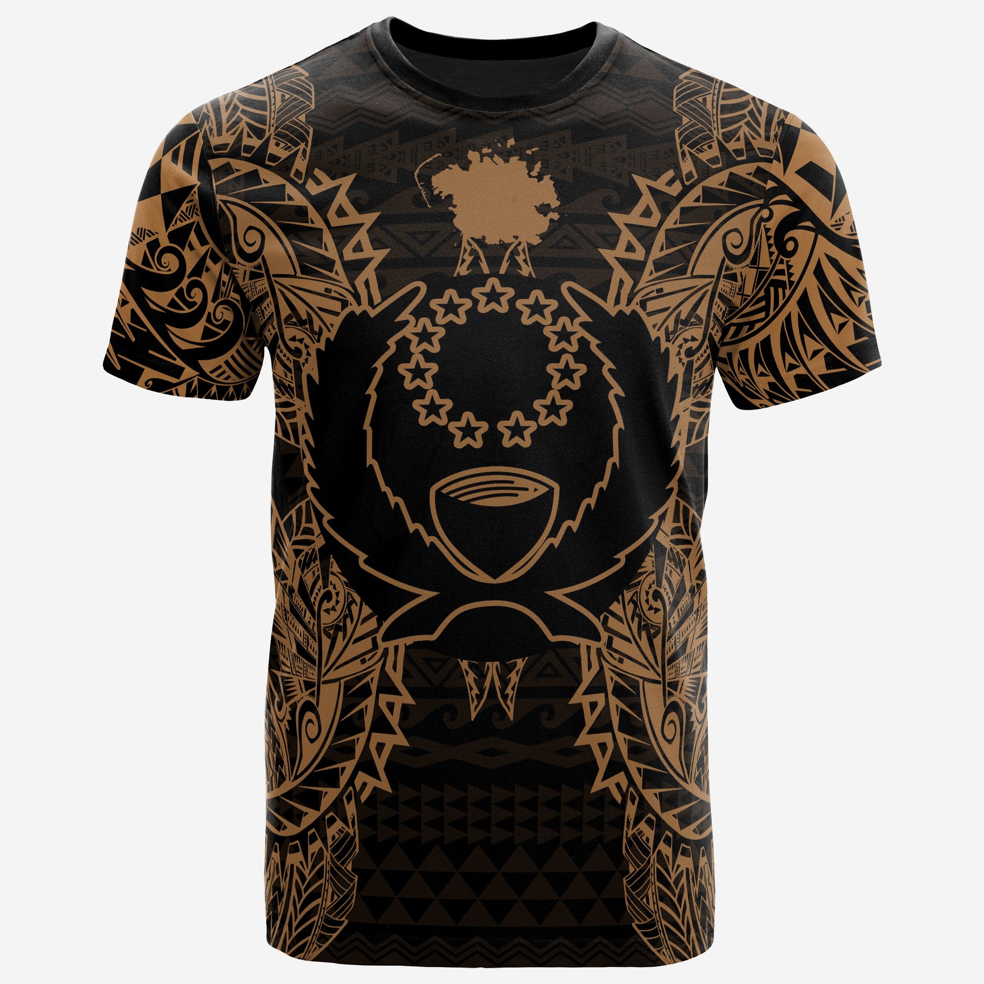 Pohnpei All T Shirt Pohnpei Flag Map Polynesian Tattoo Gold Unisex Gold - Polynesian Pride