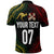 Custom Aussie Kangaroos Mix Mate Maa Tonga Polo Shirt Aboriginal with Kupesi LT7 - Polynesian Pride