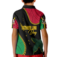 Vanuatu Father Lini Day Polo Shirt KID Simple Style LT7 - Polynesian Pride