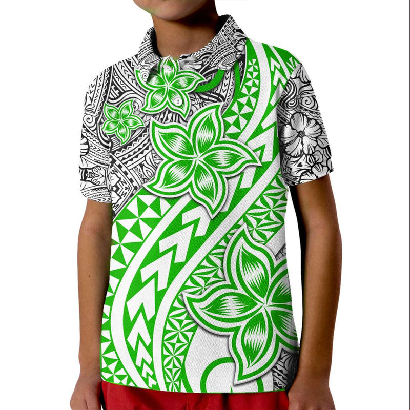 Traditional Polynesian Tribal Tattoo Retro Polo Shirt Green LT9 - Polynesian Pride