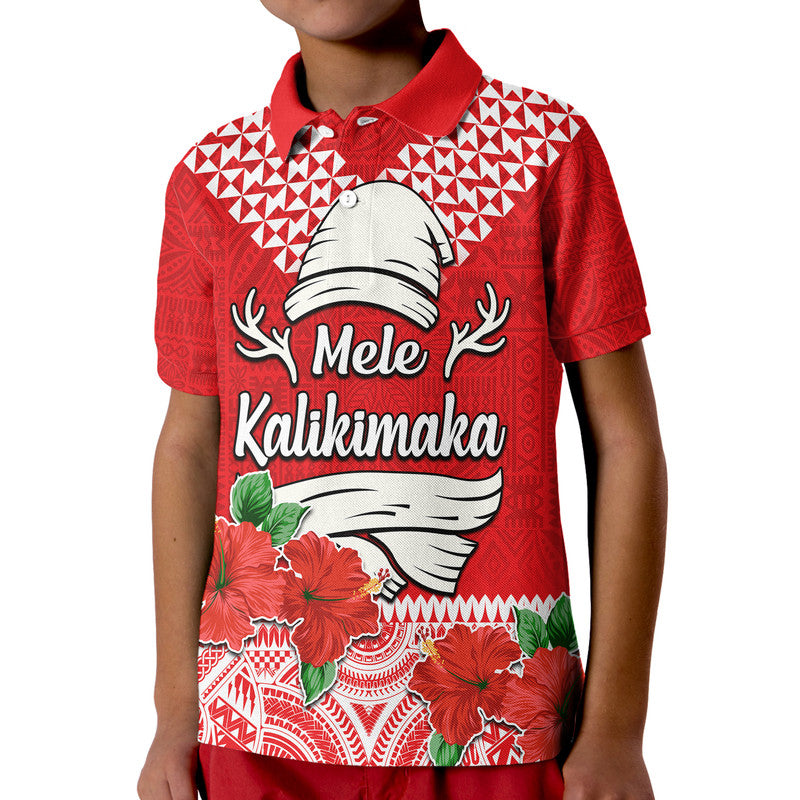 Custom Hawaii Hibiscus Flower Mele Kalikimaka Polo Shirt LT9 - Polynesian Pride