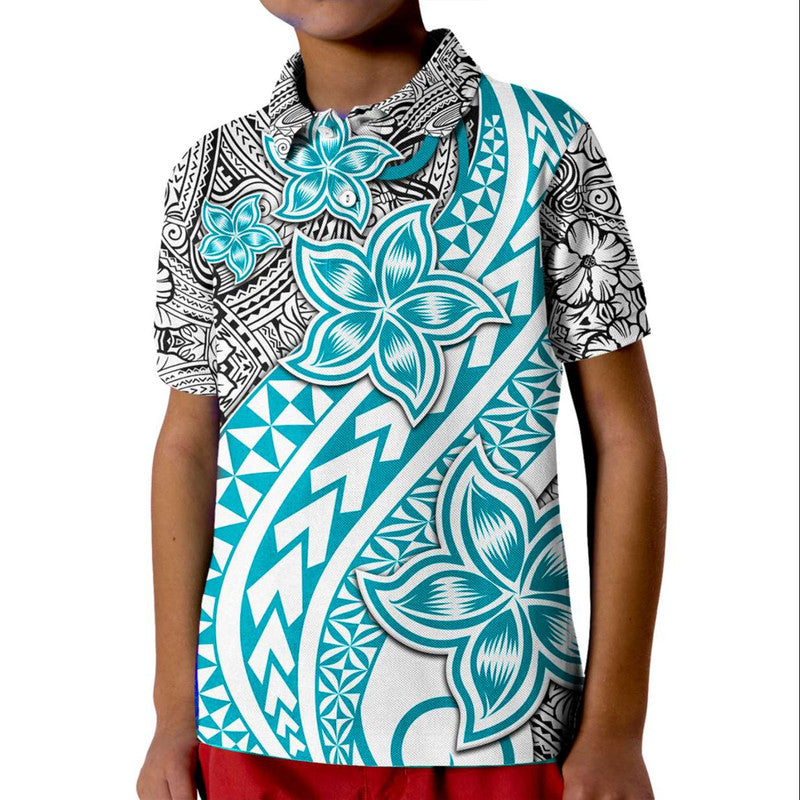 Traditional Polynesian Tribal Tattoo Retro Polo Shirt Turquoise LT9 - Polynesian Pride