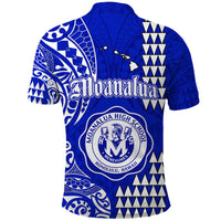 Hawaii Moanalua High School Polo Shirt Tribal Kakau LT9 - Polynesian Pride