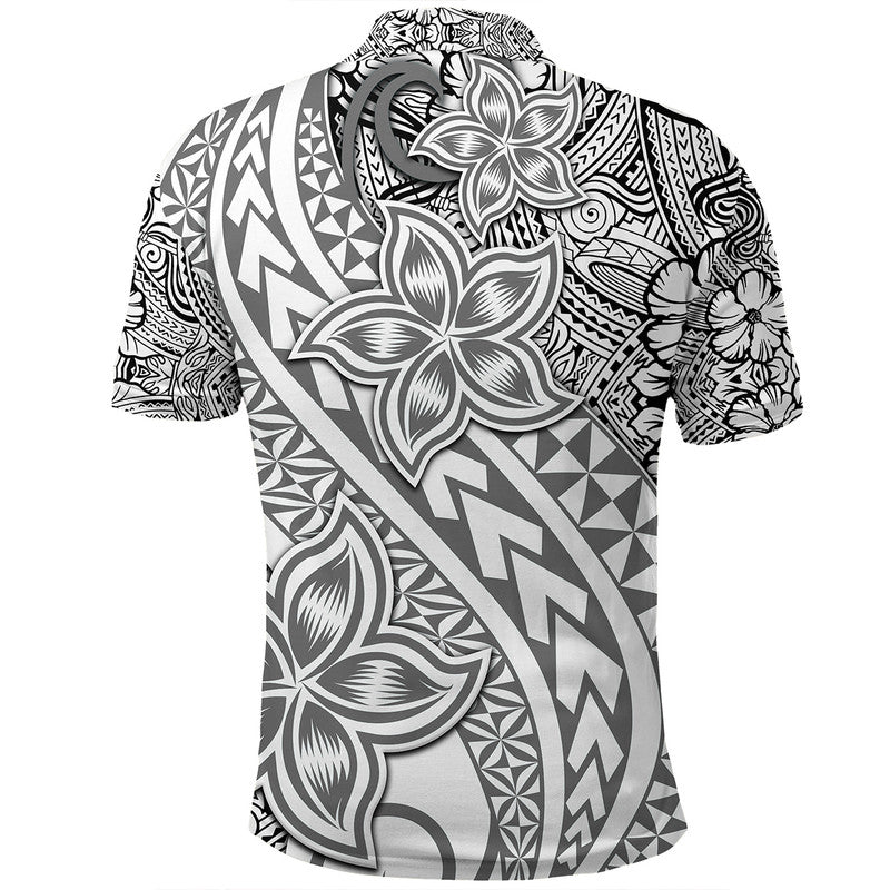 Traditional Polynesian Tribal Tattoo Retro Polo Shirt Grey LT9 - Polynesian Pride