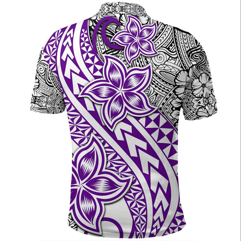 Traditional Polynesian Tribal Tattoo Retro Polo Shirt Purple LT9 - Polynesian Pride