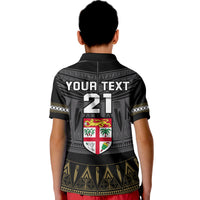 (Custom Personalised) Fiji Rugby Bati Polo Shirt Fijian Coat Of Arms Tapa Pattern LT9 - Polynesian Pride