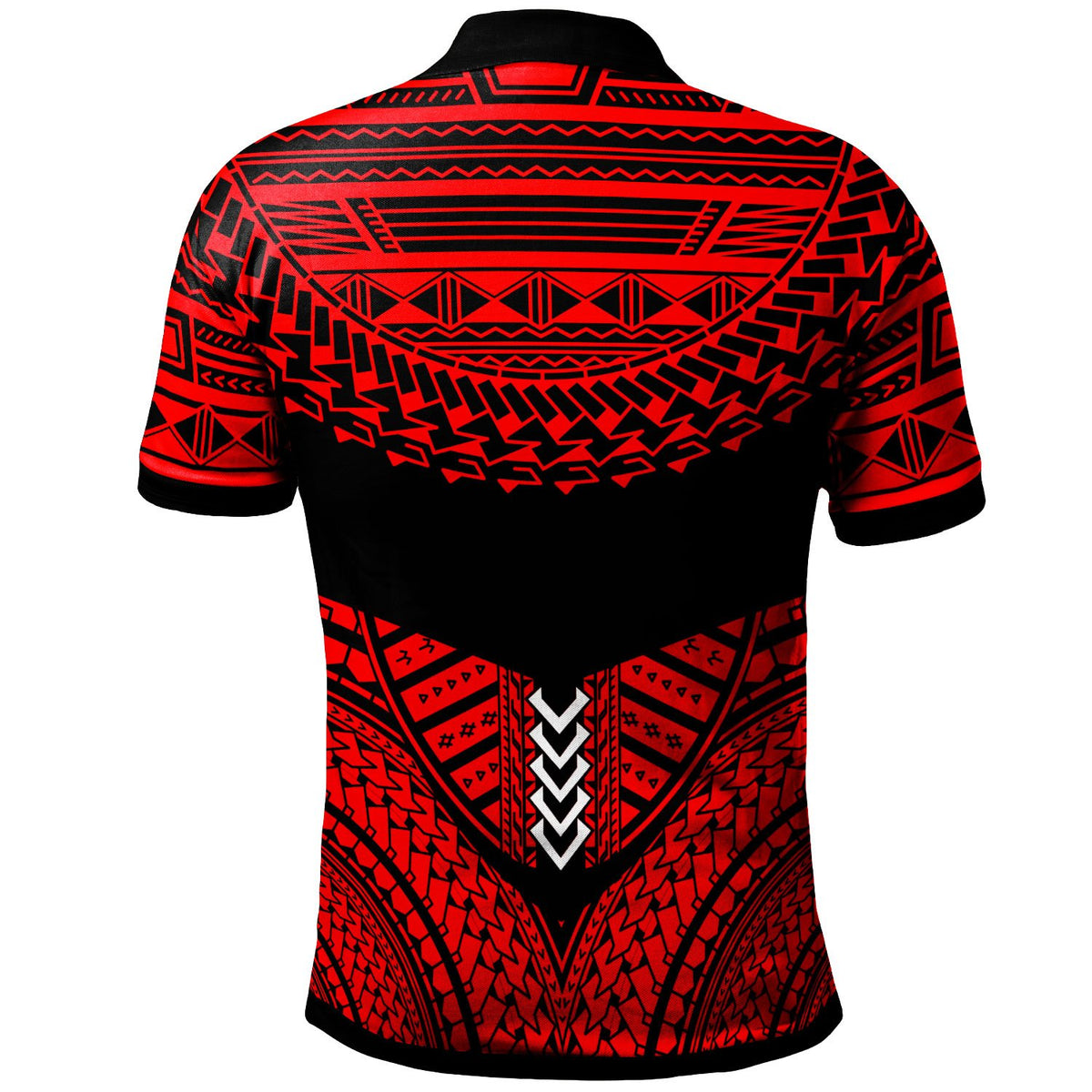 Niue Custom Polo Shirt Tribal Pattern Cool Style Red Color - Polynesian Pride