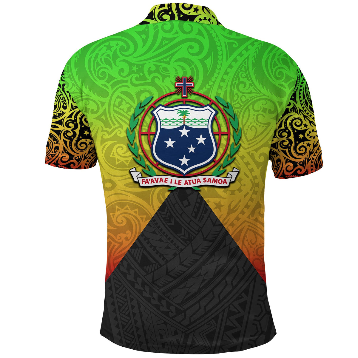 Samoa Polo Shirt Polynesian Tattoo Seashore - Polynesian Pride