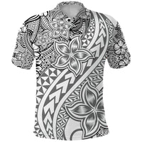 Traditional Polynesian Tribal Tattoo Retro Polo Shirt Grey LT9 Grey - Polynesian Pride