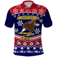 American Samoa Tribal Polynesian Christmas Vibe Polo Shirt LT9 Red - Polynesian Pride