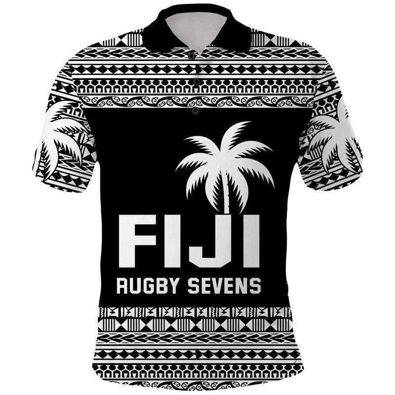 Fiji Rugby Sevens Polo Shirt Simple Style LT9 Blue - Polynesian Pride