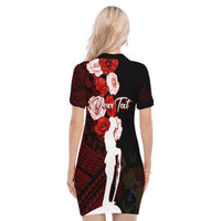 Tonga Polo Dress Anzac Day Lest We Forget LT7 - Polynesian Pride