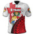 Custom Tonga Rugby Polo Shirt Polynesian Armor Style White - Polynesian Pride