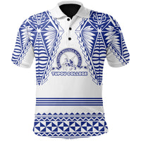 Custom Kolisi Ko Tupou College Tonga Polo Shirt Polynesian Tattoo Special - Polynesian Pride