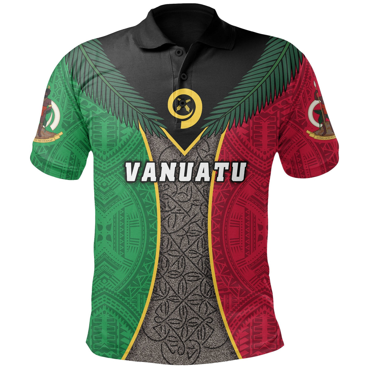 Vanuatu Polo Shirt Style Sand Drawing For KIDS Unisex Red - Polynesian Pride