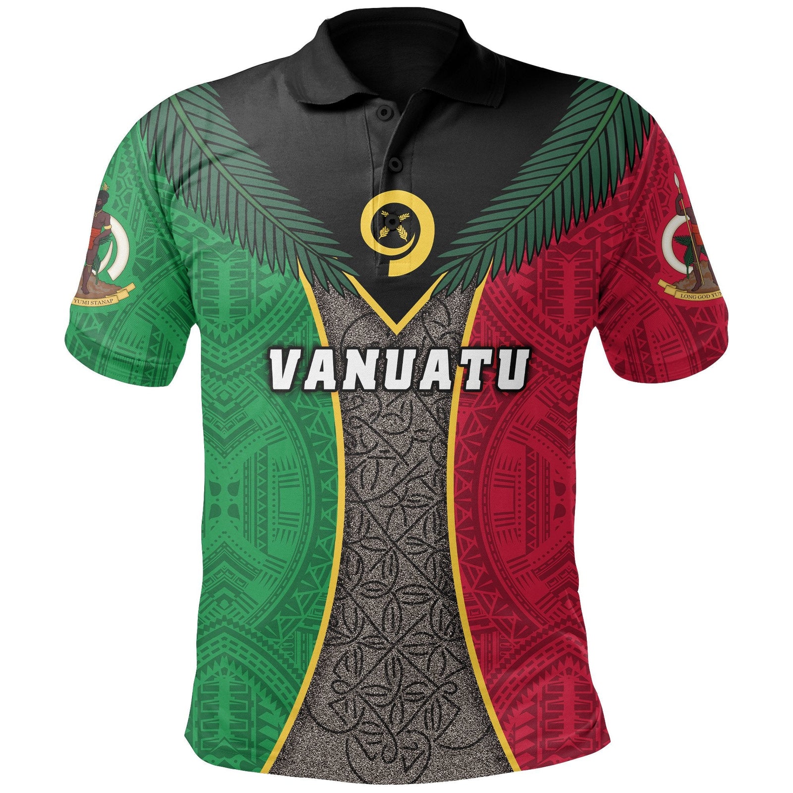 Vanuatu Polo Shirt Style Sand Drawing For KIDS Unisex Red - Polynesian Pride