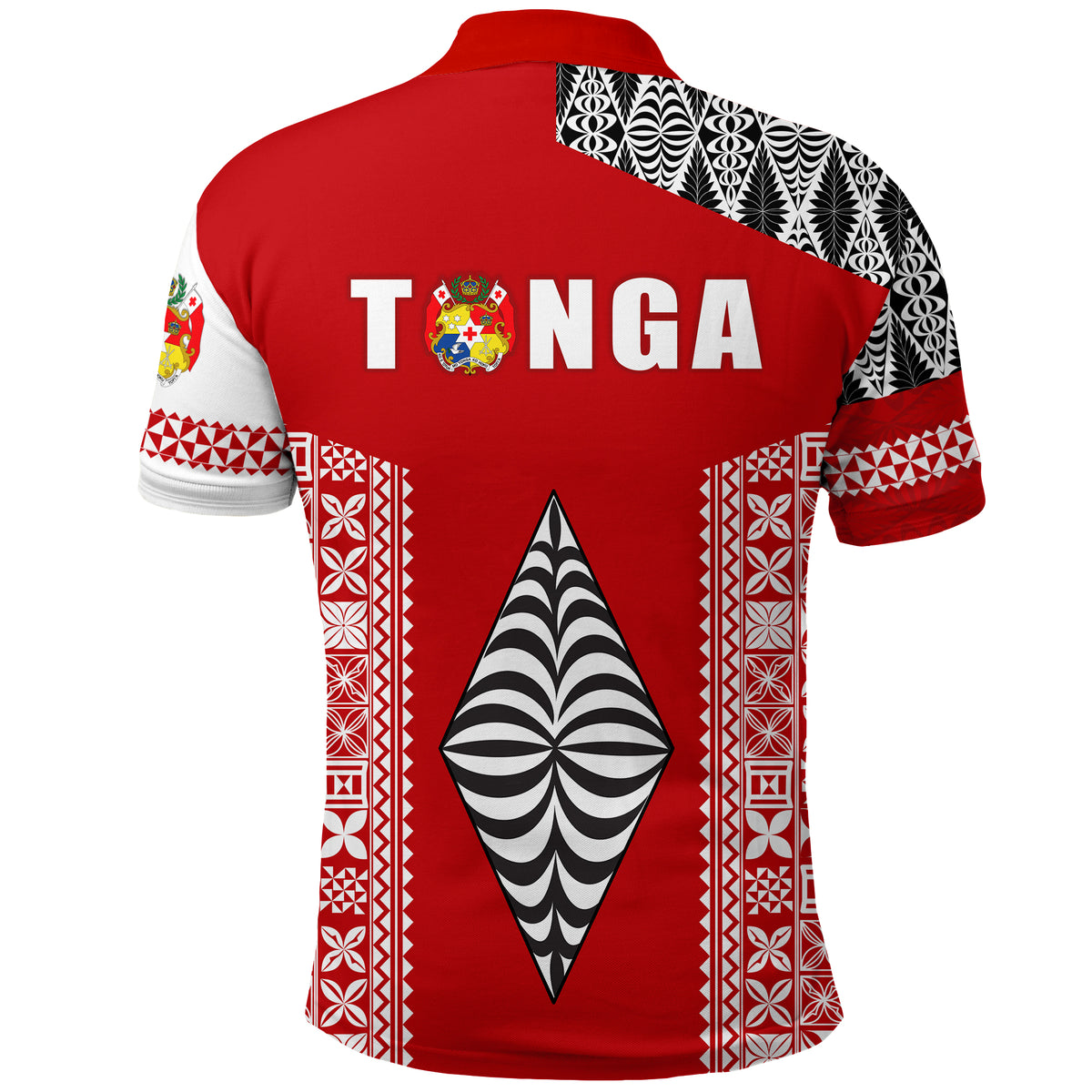 Tonga Rugby Polo Shirt Mate Maa Tonga LT13 - Polynesian Pride