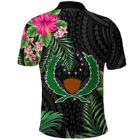 Pohnpei Micronesia Polo Shirt Tropical Flowers LT13 - Polynesian Pride
