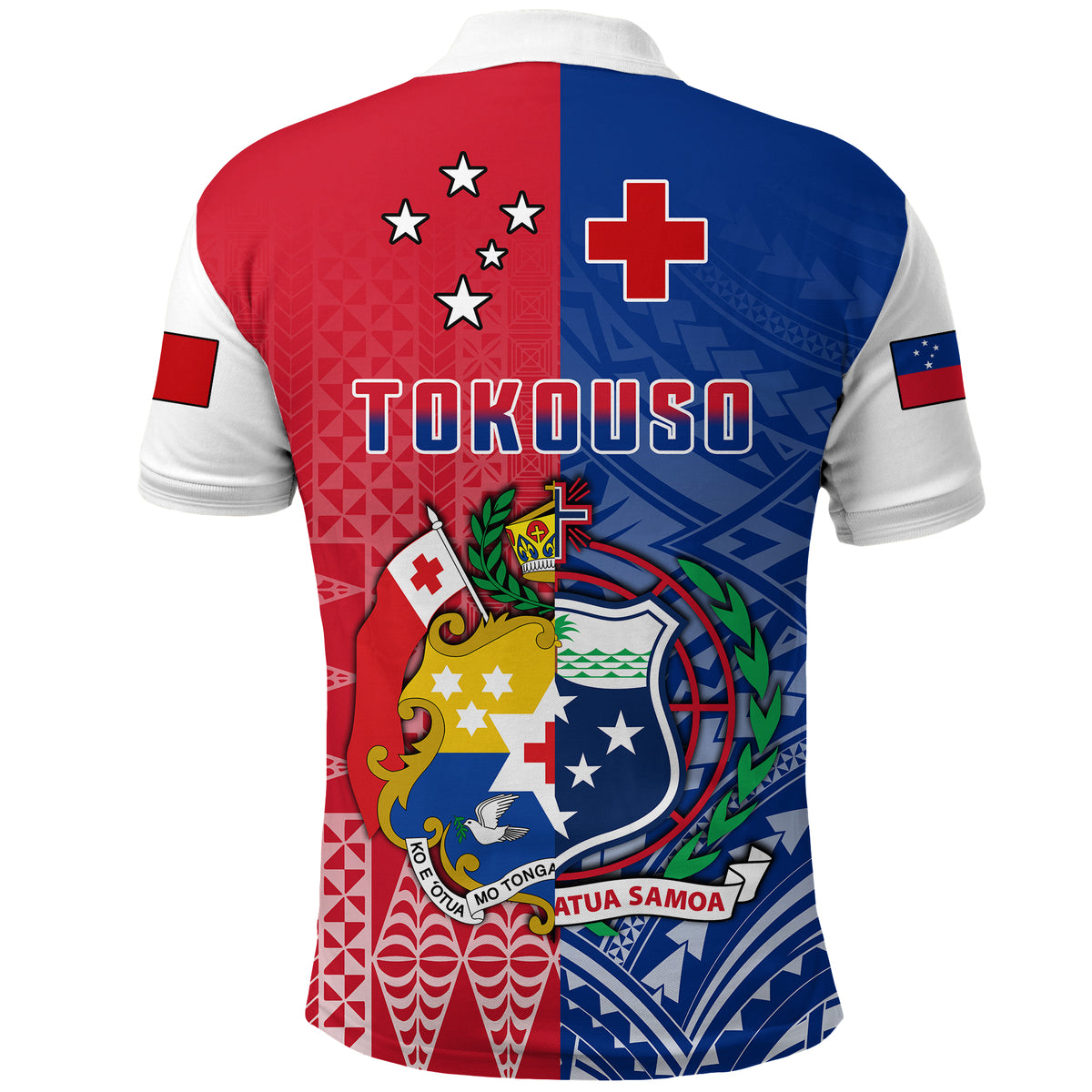 Custom Spirit Of TokoUso Polo Shirt Tonga and Samoa LT13 - Polynesian Pride