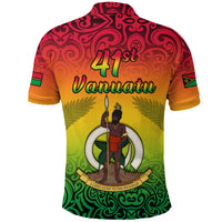 Vanuatu Peaceful Polo Shirt Independence Anniversary LT13 - Polynesian Pride
