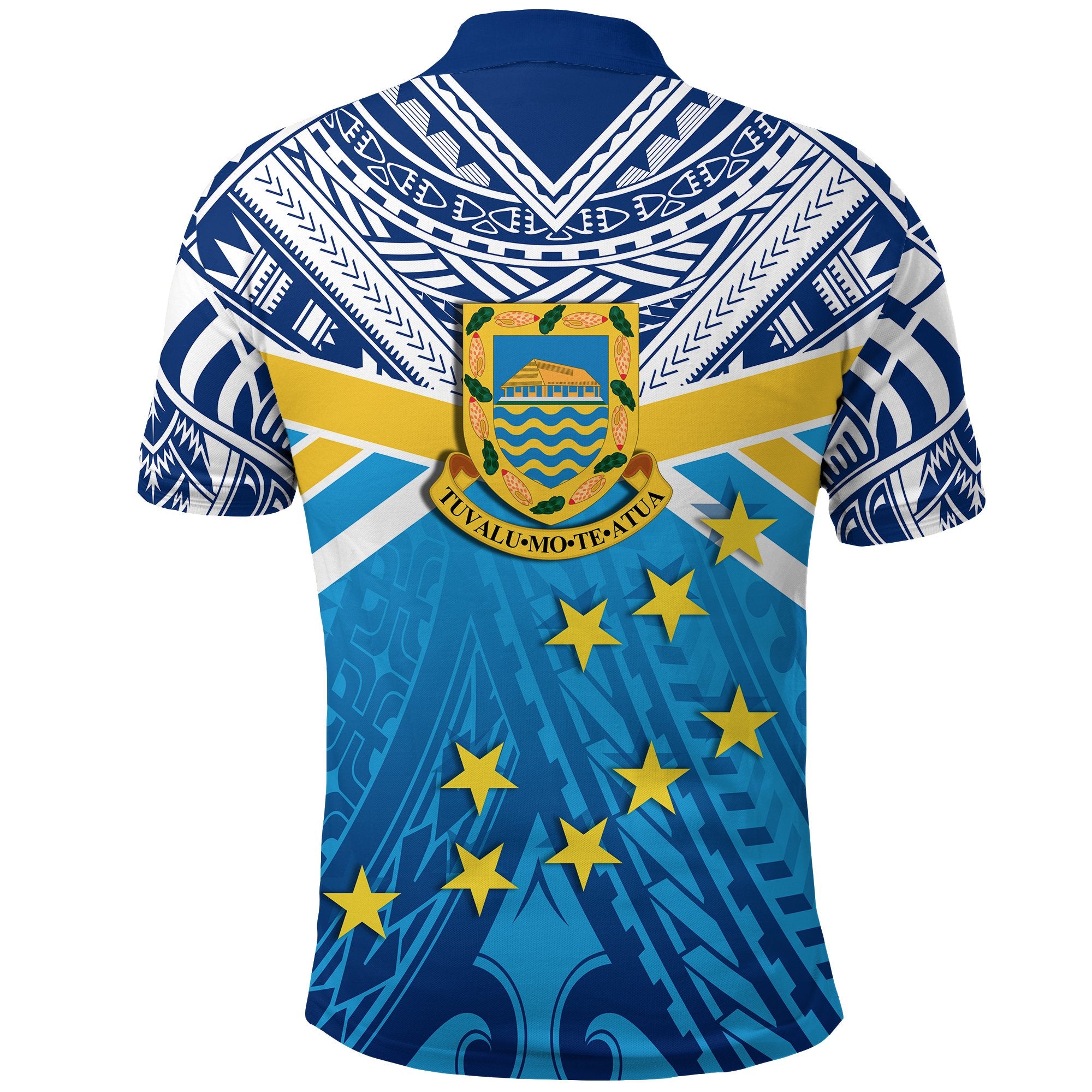 Tuvalu Rugby Polo Shirt - Polynesian Flag - Polynesian Pride