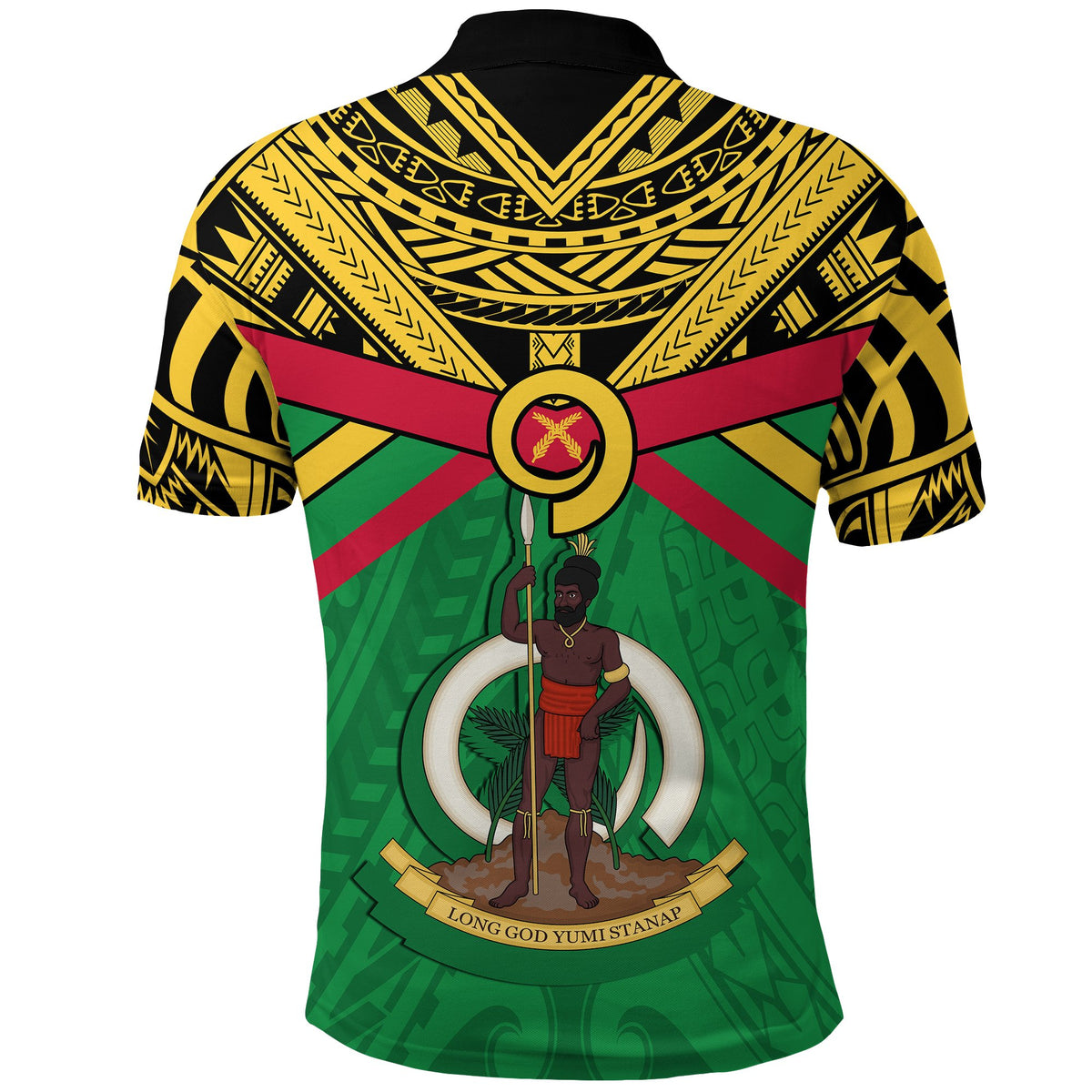 Custom Vanuatu Polo Shirt Simple Coat Of Arms Rugby - Polynesian Pride