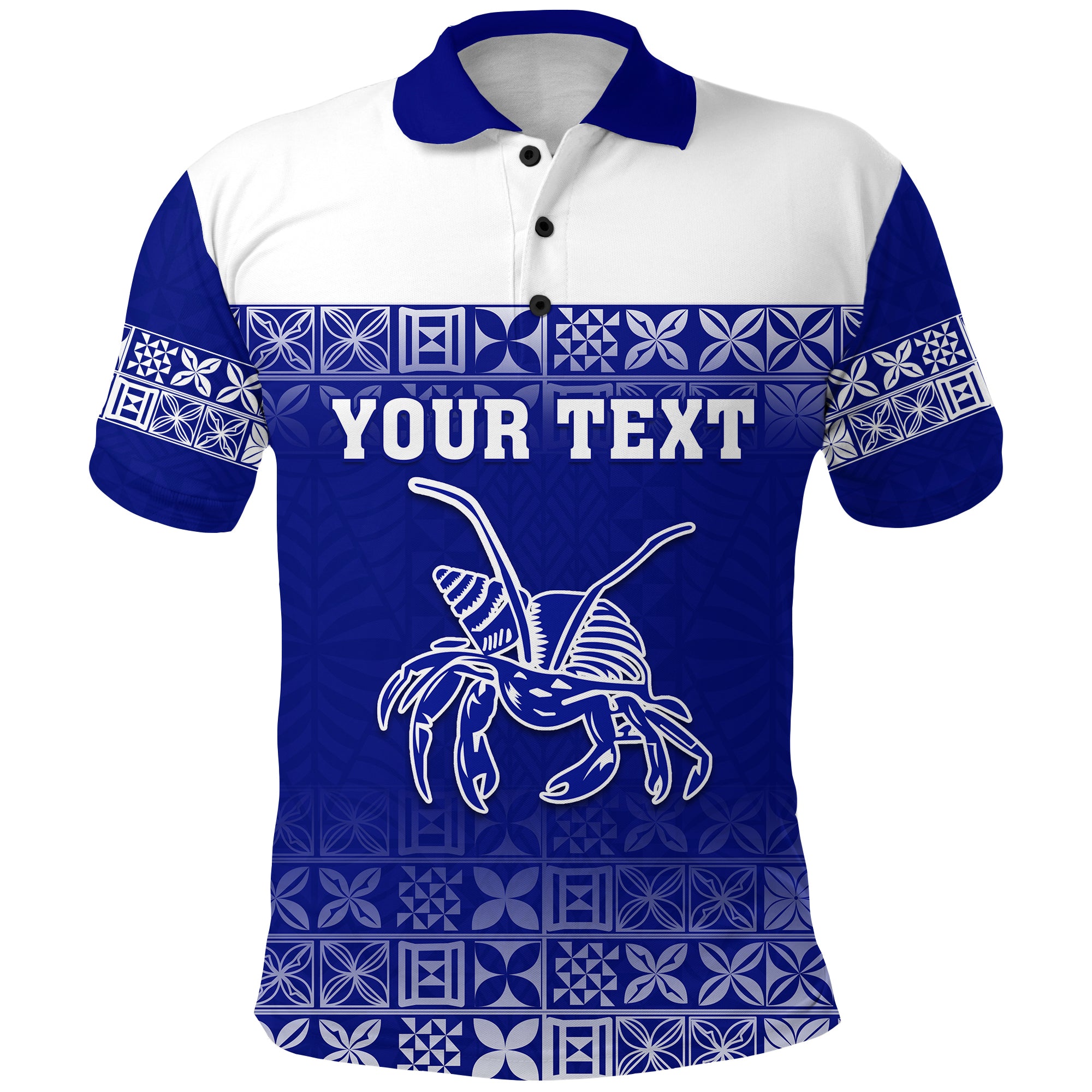 Custom Taufaahau Pilolevu Polo Shirt Tonga College Version 02 LT13 Unisex Blue - Polynesian Pride