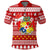 Tonga Kilisimasi Fiefia Polo Shirt Merry Christmas with Tongan Pattern LT13 Unisex Red - Polynesian Pride