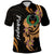 Pohnpei Simple Polo Shirt Tropical Flowers LT13 Unisex Black - Polynesian Pride