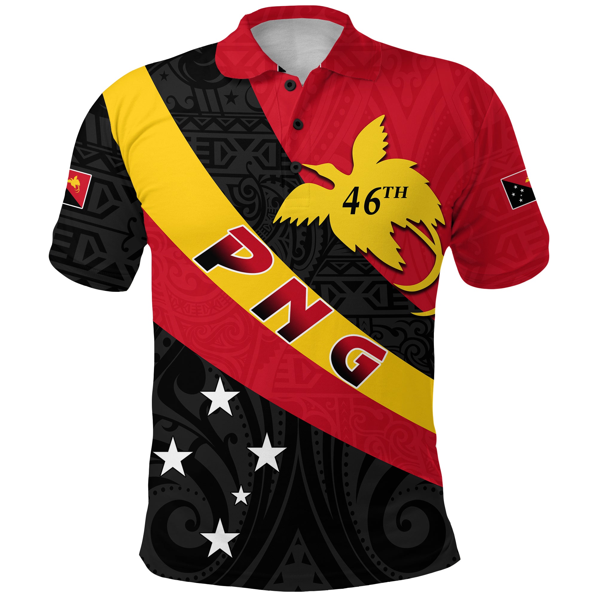 Papua New Guinea Polo Shirt Happy Independence Day LT13 Unisex Red - Polynesian Pride