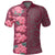 Hawaii Hibiscus Flower Polynesian Hawaiian Polo Shirt Curtis Style Pink - Polynesian Pride